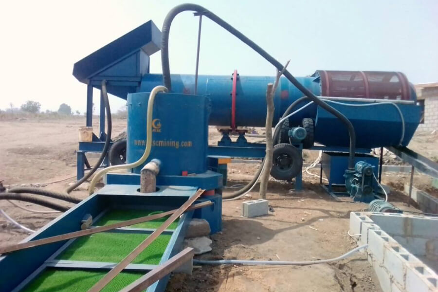Mobile Gold Washing Plant With Rotary Scrubber