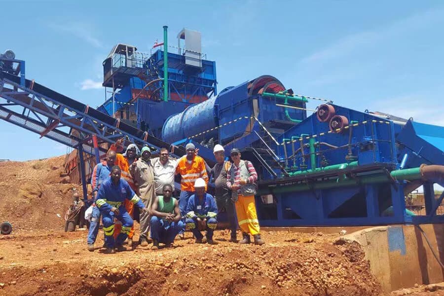 200TPH Alluvial Diamond Wash Plant In Angola