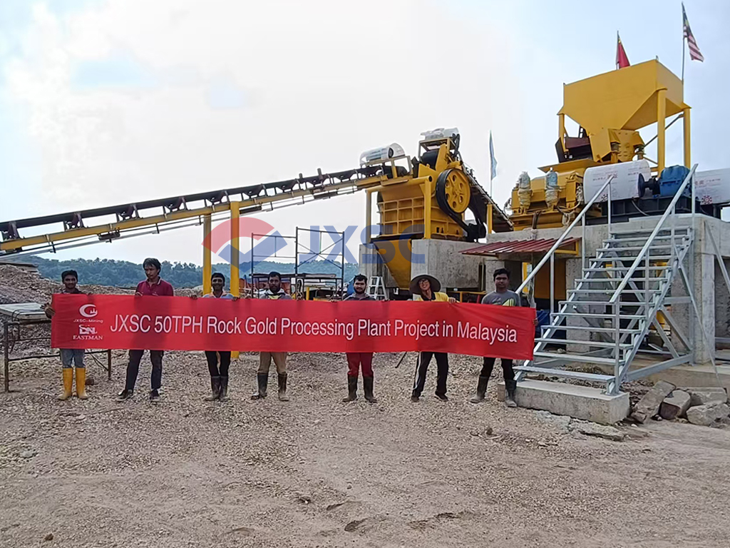 50 TPH Hard Rock Gold Processing Plant In Malaysia