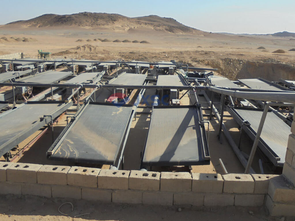 Layout of Multiple Mineral Shaking Tables