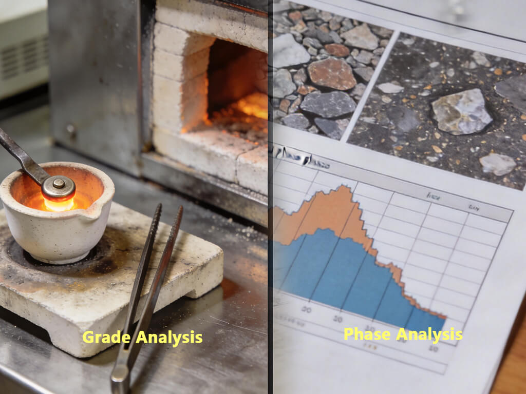 Gold Phase Analysis vs. Grade Analysis