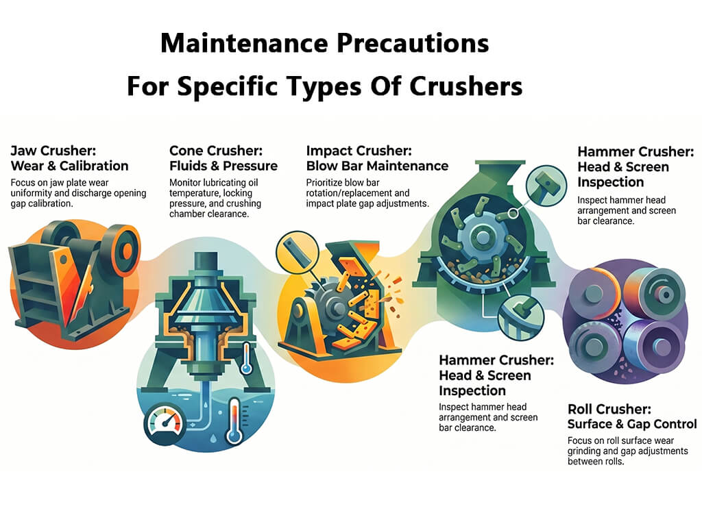 Maintenance Precautions For Specific Types Of Crushers