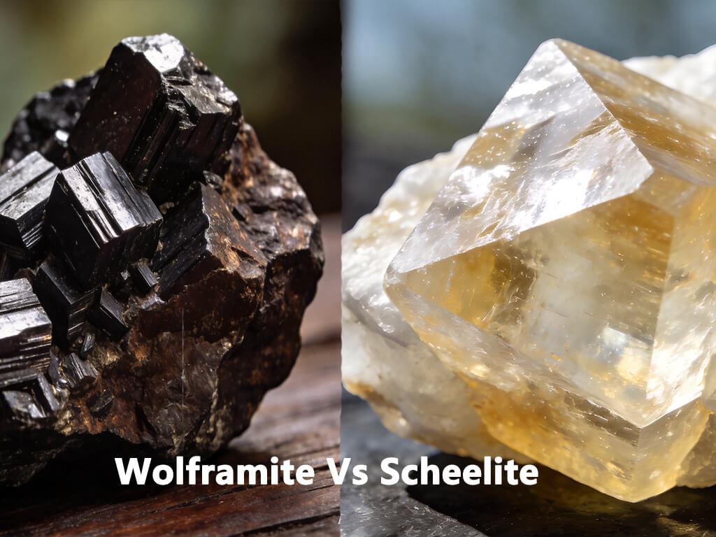 Wolframite vs Scheelite