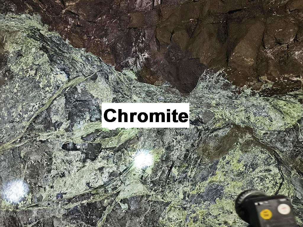 Chromite mining and processing